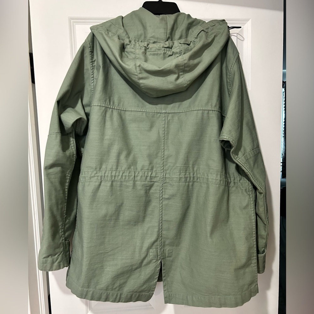 Like New GAP Olive Heavyweight Canvas Military Utility Field Jacket Men Unisex - Picture 2 of 16